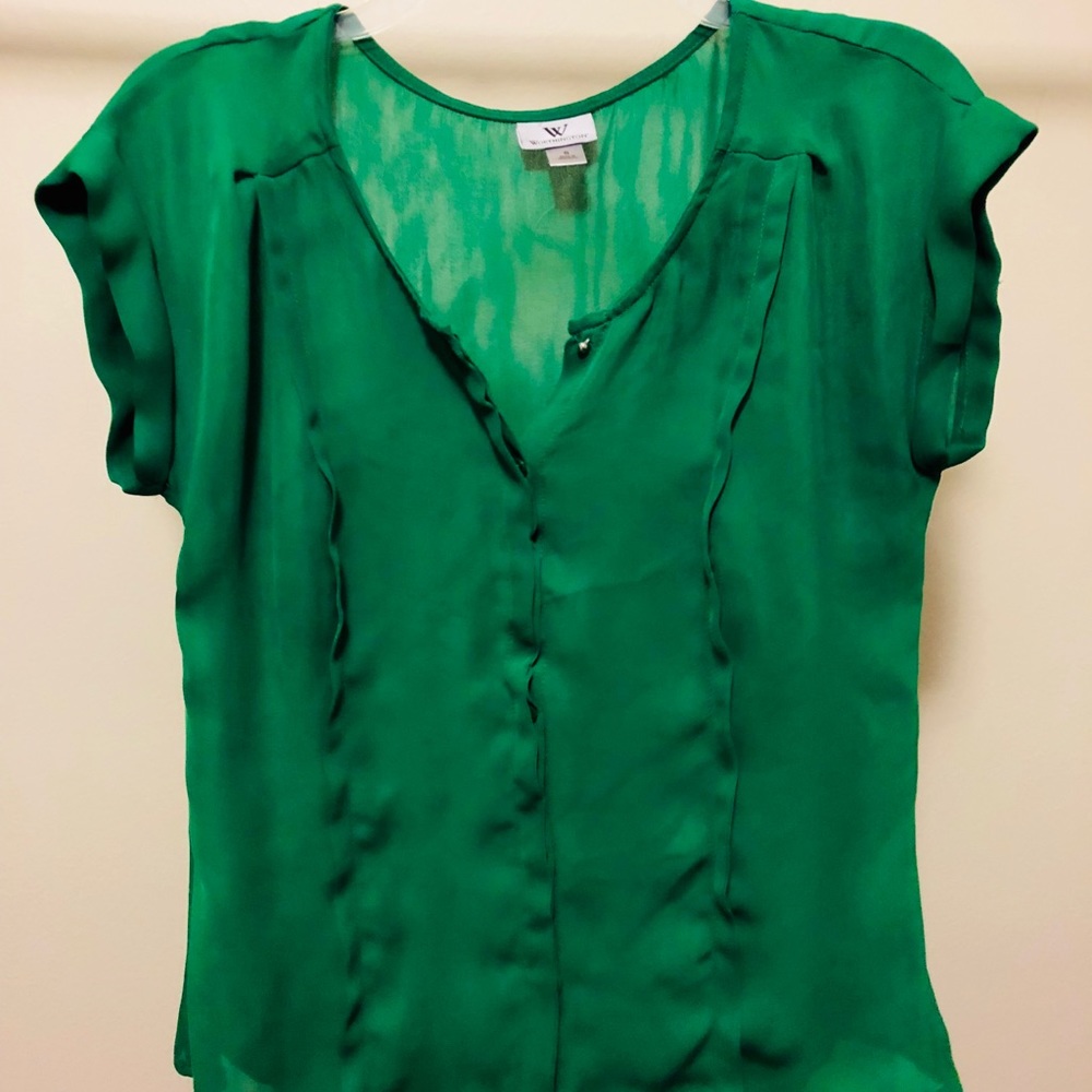 Women’s Green Short Sleeved Worthington Blouse
